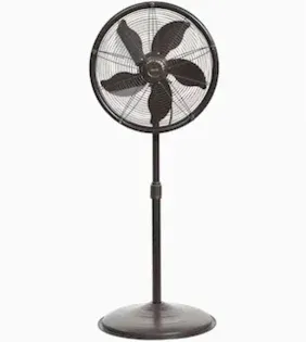 18 in. 3-Speed Outdoor Misting Fan and Pedestal Fan Combination with Sturdy All Metal Design for 600 sq. ft