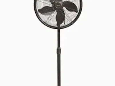 18 in. 3-Speed Outdoor Misting Fan and Pedestal Fan Combination with Sturdy All Metal Design for 600 sq. ft