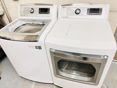 LG super capacity washer and dryer set