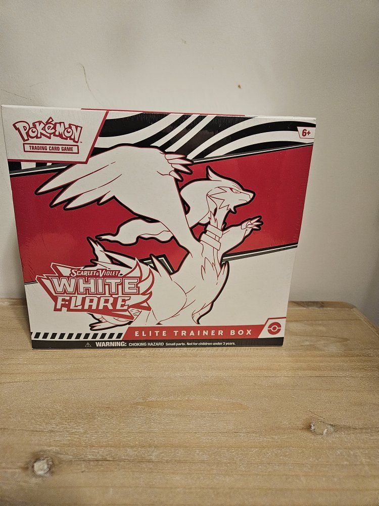 Pokemon Scarlet & Violet White Flare Elite Trainer Box TCG - New Sealed