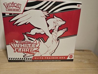 Pokemon Scarlet & Violet White Flare Elite Trainer Box TCG - New Sealed