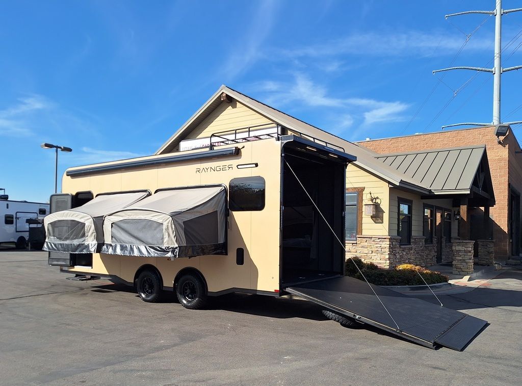 8x22 / 8.5x22 Toy Hauler 10K Axles QUAD TENT w/ Fridge/Microwave!!! RAYNGER 2026