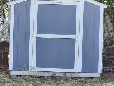 Tuff Shed Outdoor Storage Shed - Blue with White Trim