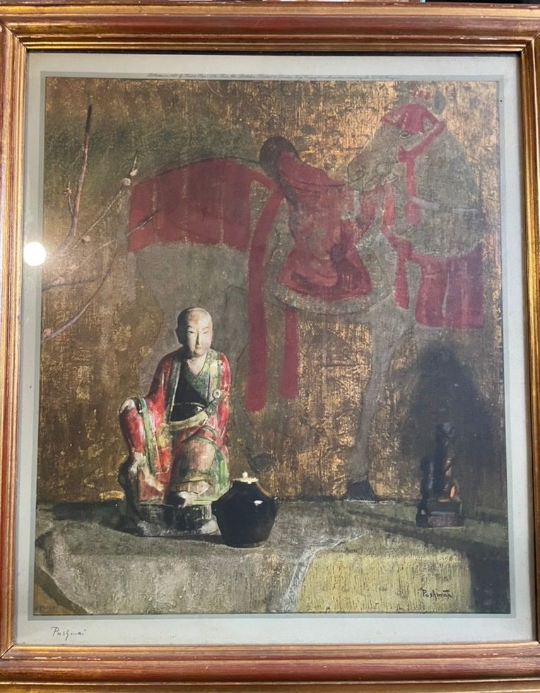 The Prince and His Horse by Hovsep Pushman-  original collotype print signed by Pushman