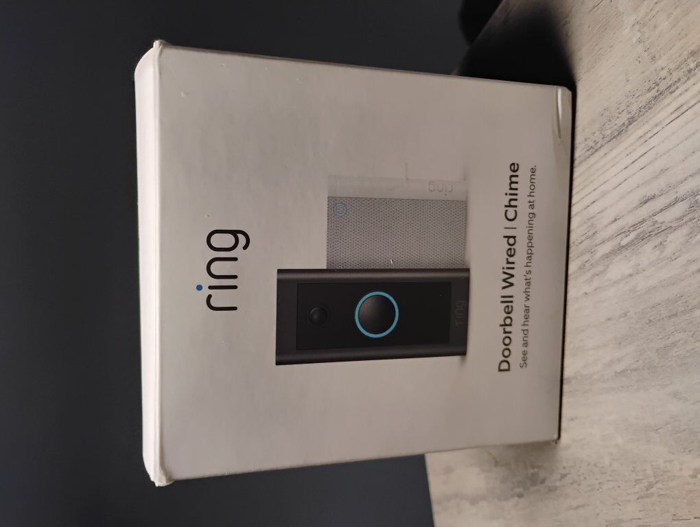 Ring doorbell camera wired w/chime