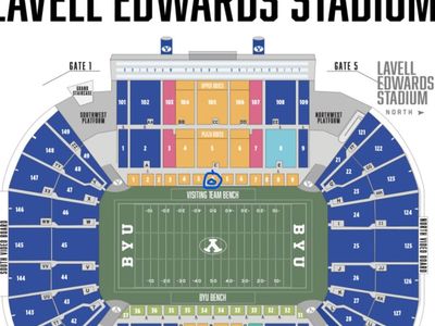 BYU vs Arizona State Football Tickets - Section 5, Row 3 (2Tickets)