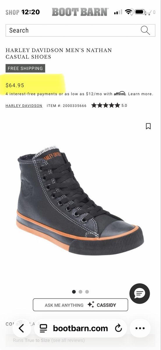Harley Davidson Hi-Top Sneakers 11