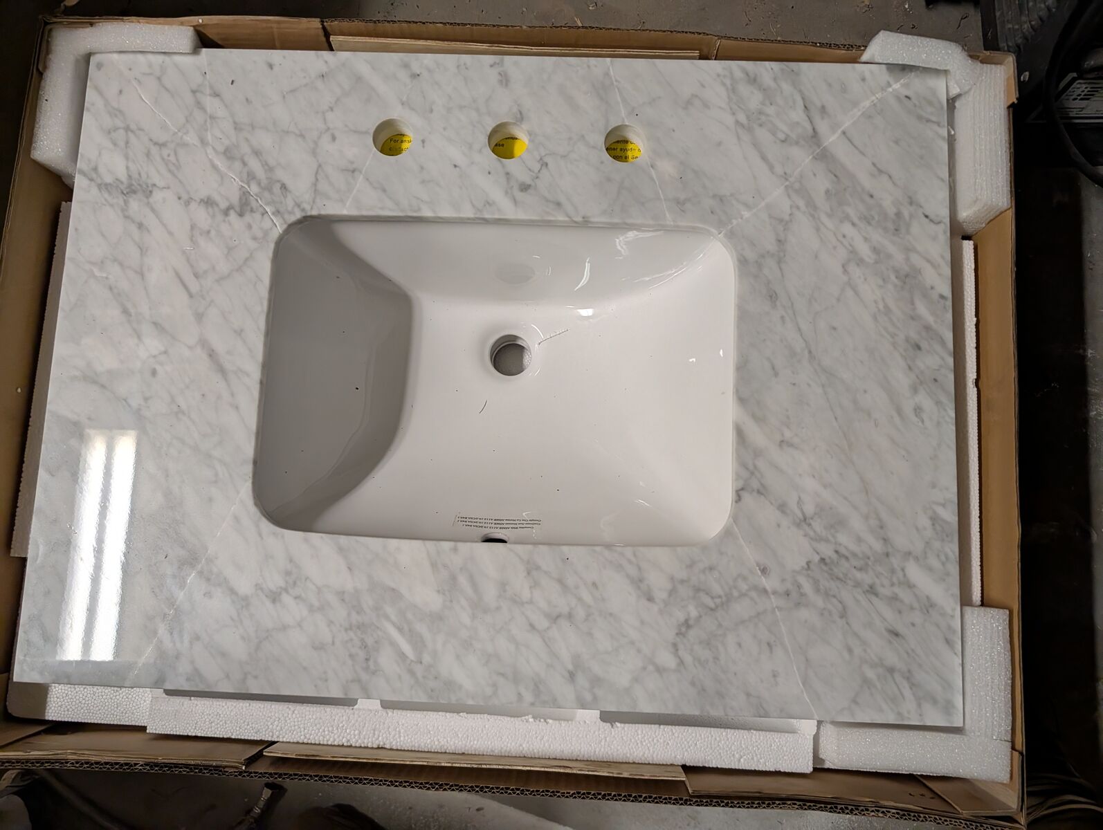 Marble Single Sink Vanity Top