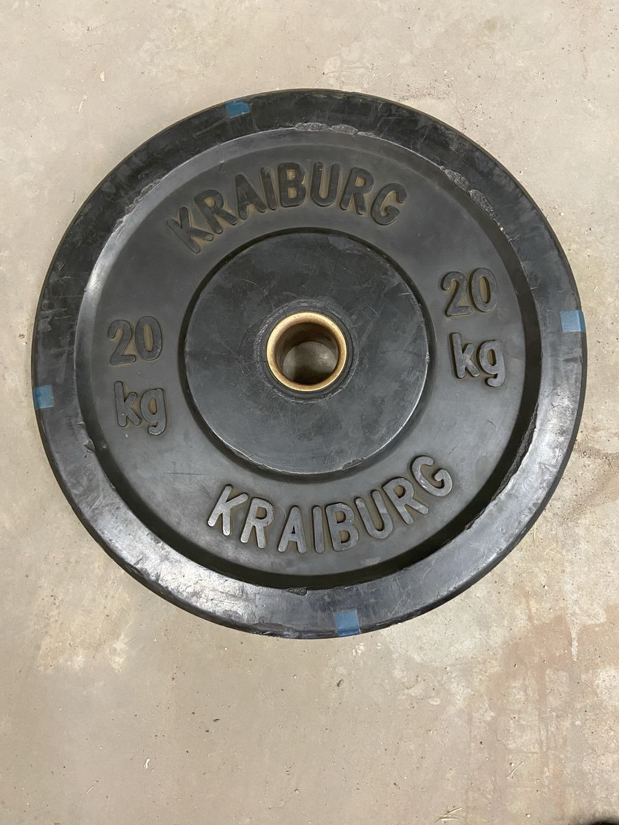 Kraiburg bumper plate, 20kg/44lb