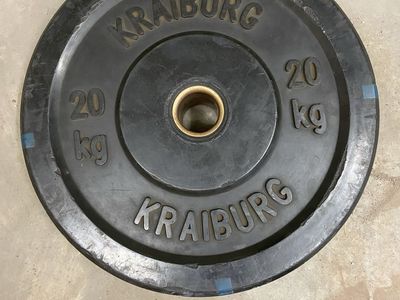 Kraiburg bumper plate, 20kg/44lb