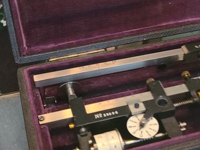 Antique Precision Measuring Instrument No. 25094 in Fitted Velvet Case