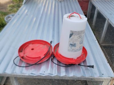 Heated Poultry Waterer Base - Keeps Chicken Water Ice-Free