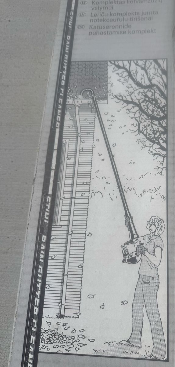 Rain gutter Leaf Blower Attachment Stihl