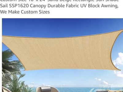New 16x24 Shade Sail