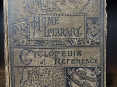 The Home Library Cyclopedia of Reference Illustrated Antique Hardcover Book