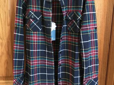 CHOOSE - Benibos Long Sleeve Flannel Shirt or Dark Green Dress Size 11….