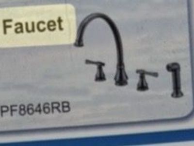 Brand New 8” Widespread Kitchen Faucet – ORB