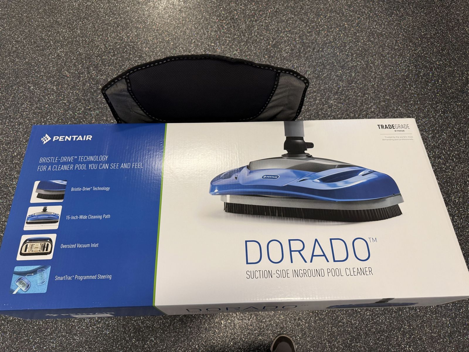 Pentair Dorado Suction-Side Inground Pool Cleaner with Bristle-Drive