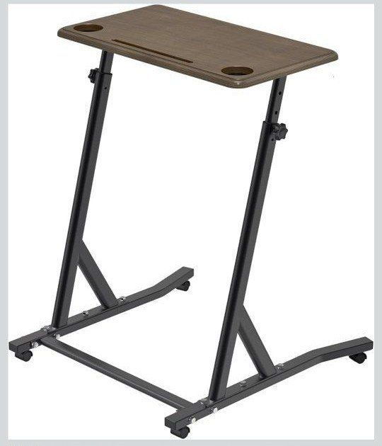 Adjustable Mobile Standing Laptop Desk with Wheels