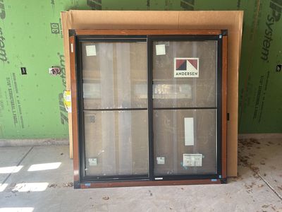 5 Black Anderson 66"x66" Windows