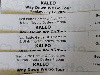 6 Kaleo Tickets tomorrow Red Butte Sold Out Concert