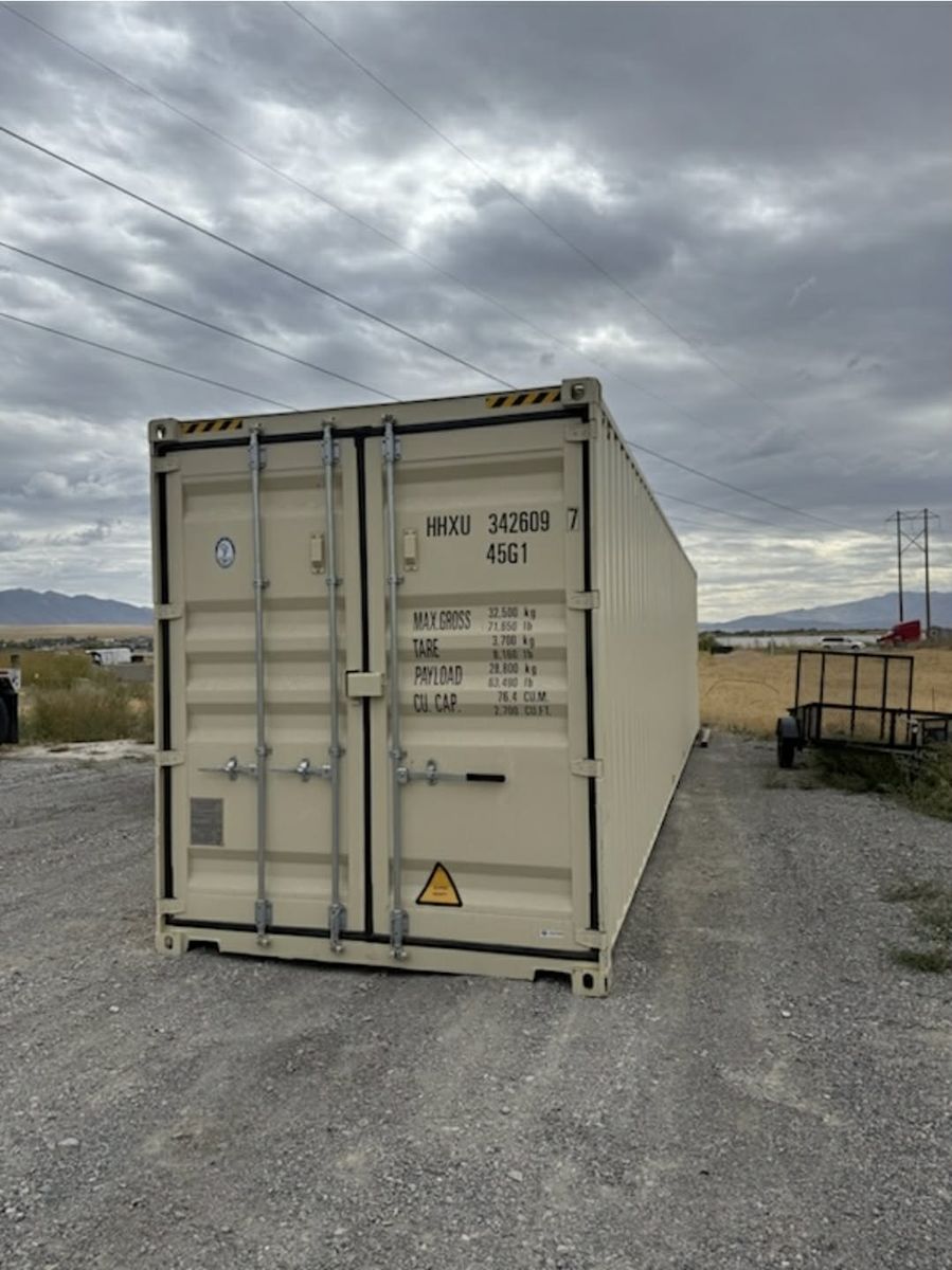 Rent to Own Shipping Containers! We are a local Utah Company! Prices vary based on size, condition, and delivery distance.