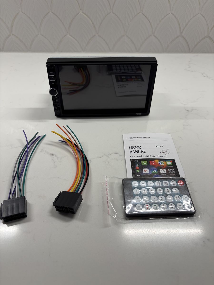 Car Radio 1 Din Carplay 7” Bluetooth Universal