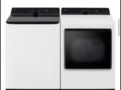 Brand new LG WT8405CW Washer and DLE8400WE Dryer Set