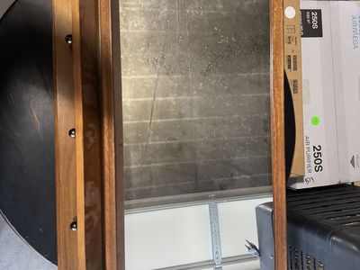 West Elm Mirror and Coat Hooks