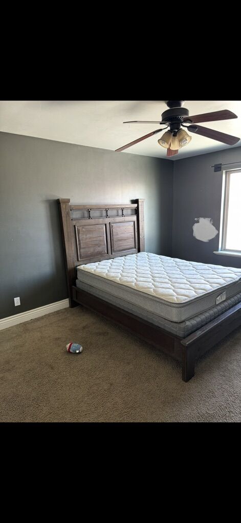 Queen Bedframe And Mattress