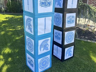 8x 16" Helaman Camp Survivor Puzzle Blocks/Cubes - Activity Props