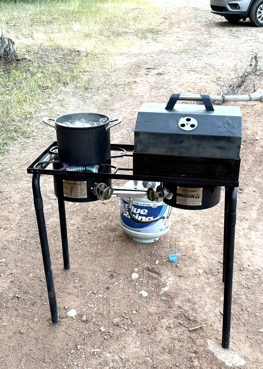 Camp Chef 2-Burner Stove + Grill Box – $100 FIRM