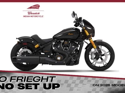 2026 Indian Motorcycle® 101 Scout® Black Crystal with Super Graphite