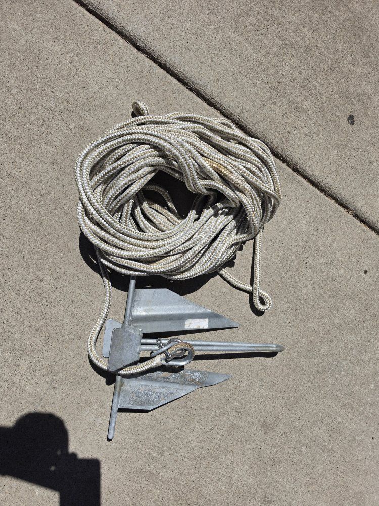 Boat Anchor with Rope Line
