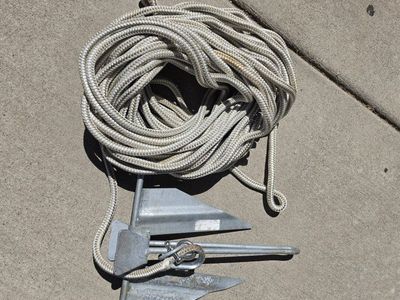 Boat Anchor with Rope Line