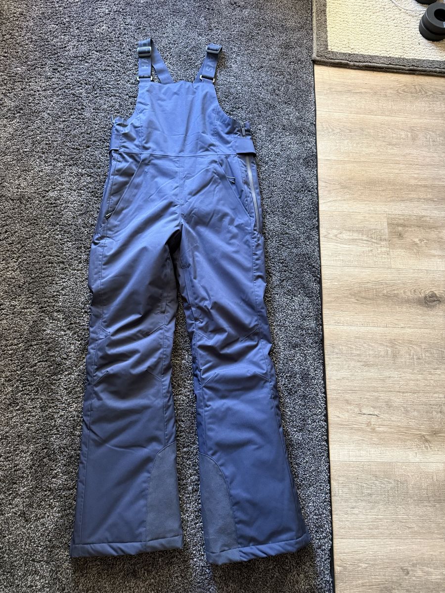 Halfdays Carson Bib Pant Women's Blue Ski Snowboard Bibs Size Small