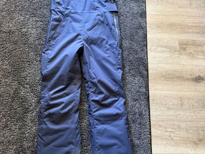 Halfdays Carson Bib Pant Women's Blue Ski Snowboard Bibs Size Small