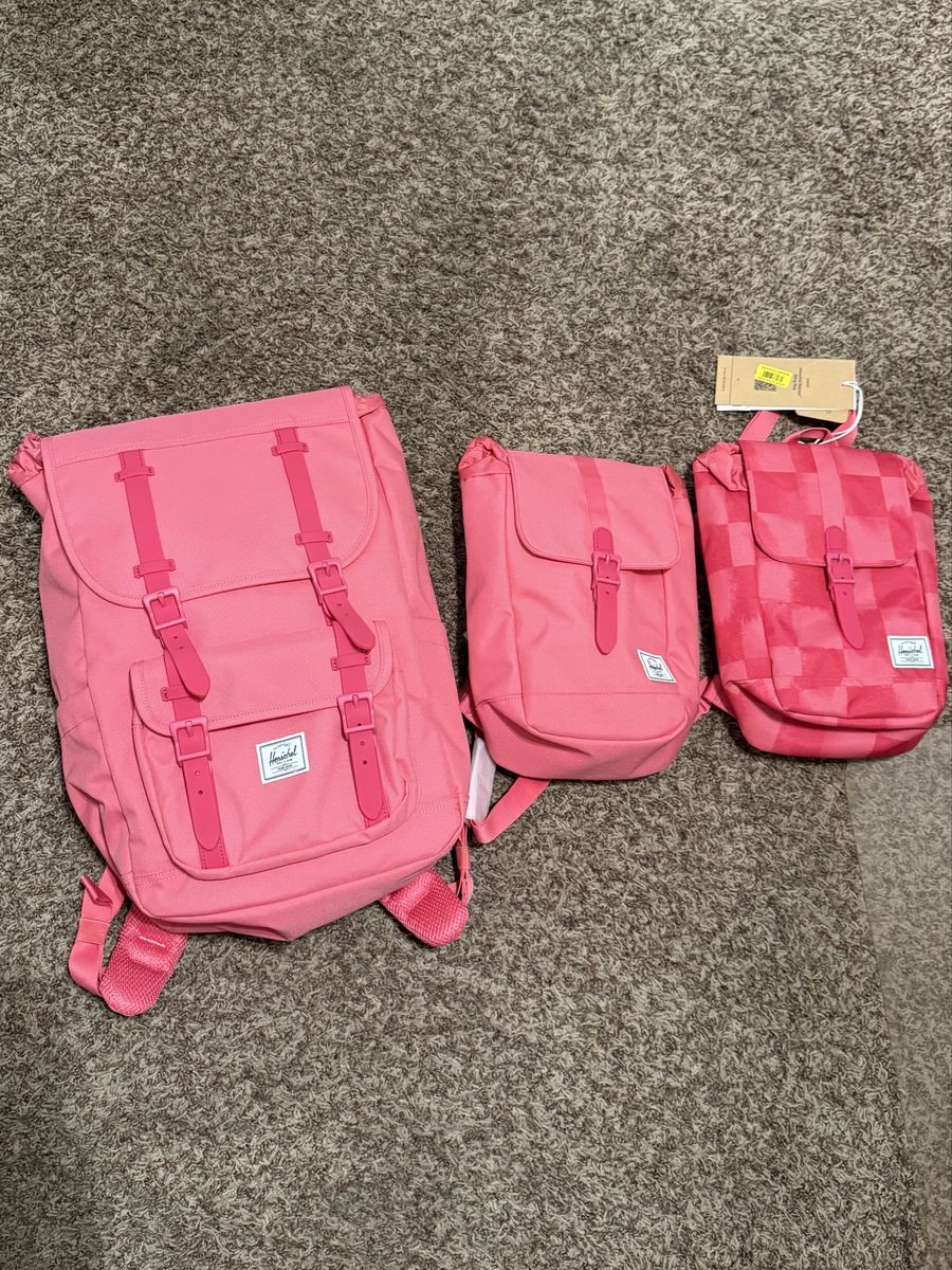 Three Herschel Bags  Or Backpacks Set For Sale