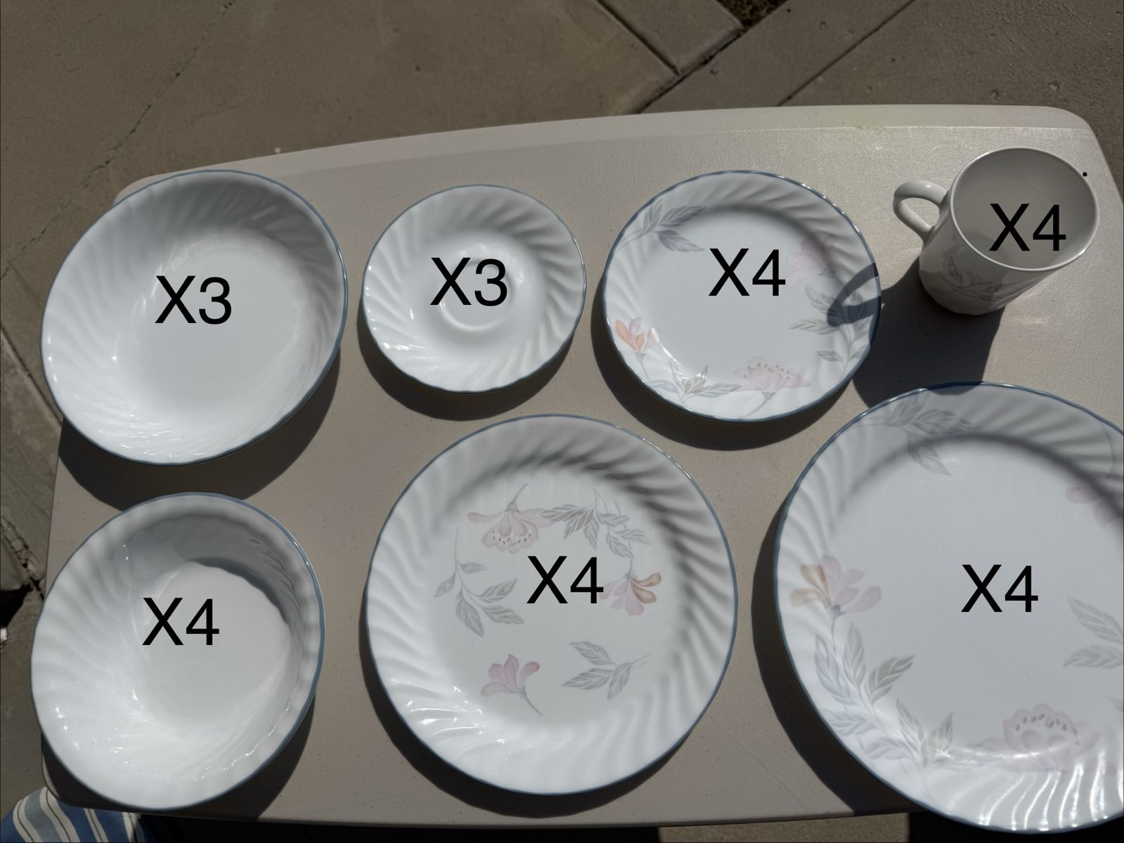 Corelle English Calla Lily Dinnerware Set - Plates, Bowls & Mugs Collection