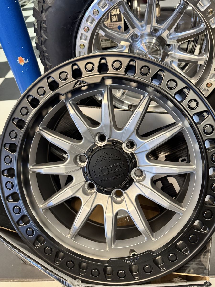 Lock Off-Road TRAIL-78569MSMBR25 17x8.5 Matte Silver/Black Wheels (Set of 4) for only $1180