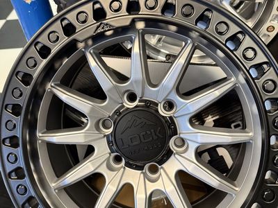 Lock Off-Road TRAIL-78569MSMBR25 17x8.5 Matte Silver/Black Wheels (Set of 4) for only $1180