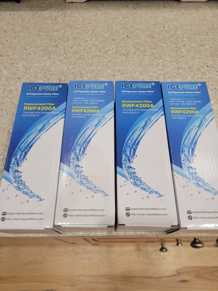 ICEPURE RWF4200A Refrigerator Water Filter 4-Pack for Samsung