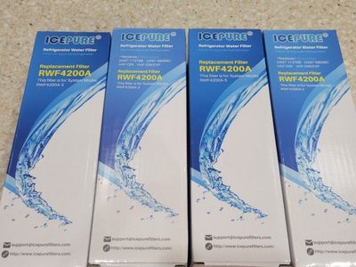 ICEPURE RWF4200A Refrigerator Water Filter 4-Pack for Samsung