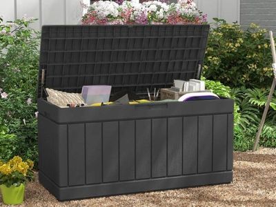 NEW 82 gal. Outdoor Patio Storage Deck Box – Still Sealed in Box
