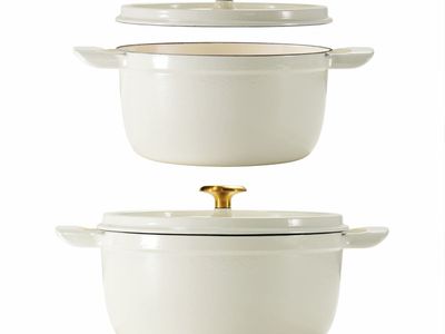Tramontina Dutch Ovens White 4-Quart & 6-Quart 2-Piece Set New!