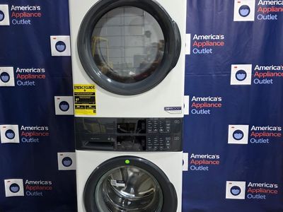 Electrolux Laundry Center - White Laundry Tower - Front Load Washer - Electric Dryer - 4.4 CuFt 8 CuFt