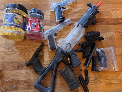 Airsoft guns and bbs