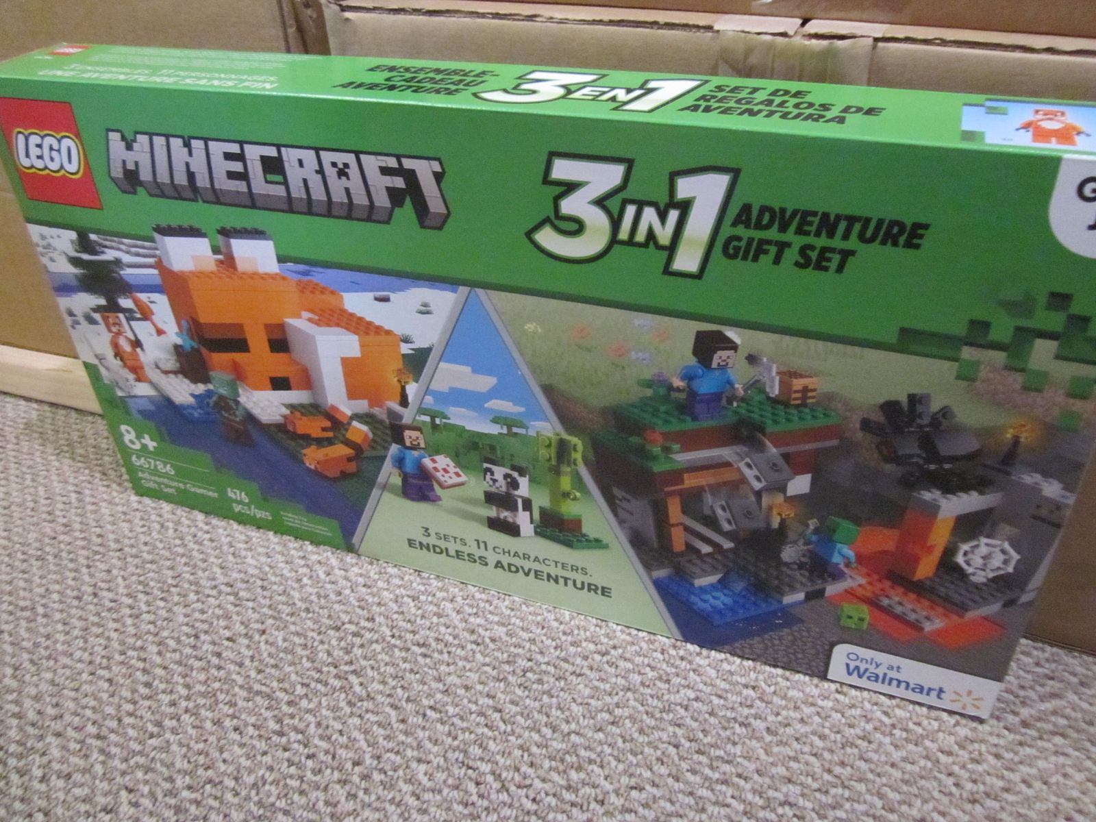 Lego 66786 Minecraft 3-in-1 Adventure Gamer Gift Set New Sealed