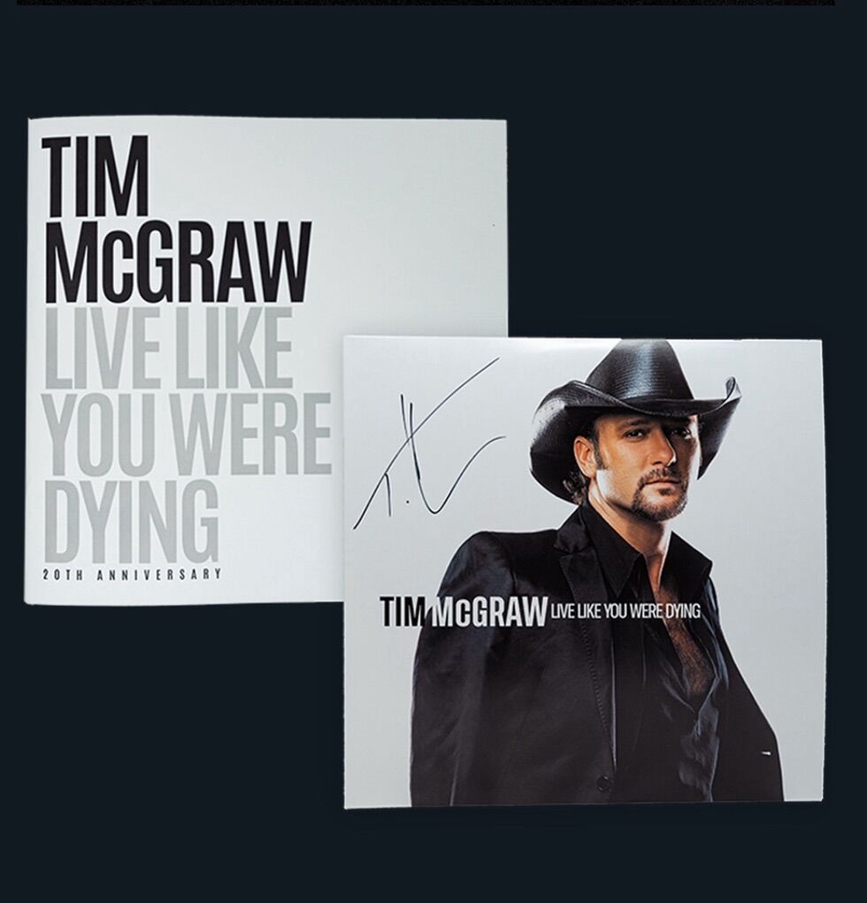 Tim McGraw-SIGNED Live Like You Were Dying Vinyl