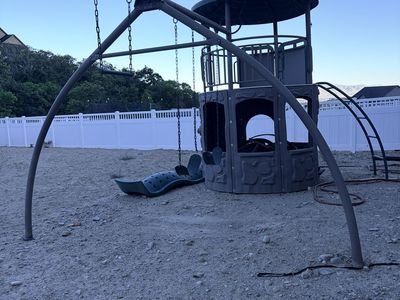 Lifetime Adventure Tower Deluxe Backyard Playset / Swing Set - Earthtone